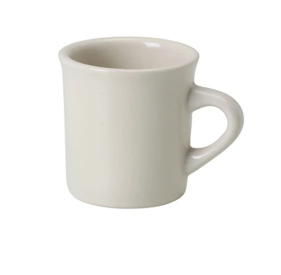 Yanco RE-38 8 Oz. White Round Ceramic Rolled Edge Recovery Mug