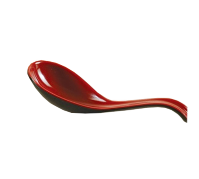 Yanco CR-7002 6.5&quot; W Black and Red Melamine Two-Tone Spoon