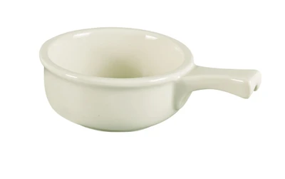 Yanco OS-15-P 15 Oz. Super White Round Porcelain Accessories Onion Soup Crock