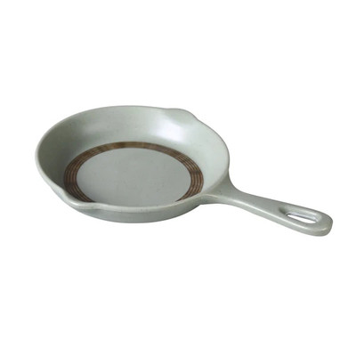 Yanco YO-5013 21 Oz. Matte Green Round Melamine with Handle Yoto Pot Plate