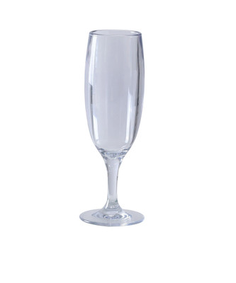 Yanco SM-06-C 6 Oz. Clear SAN Champagne