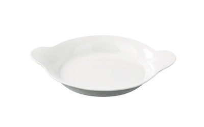 Yanco FH-10 10 Dia. White Porcelain Round Accessories French Dish
