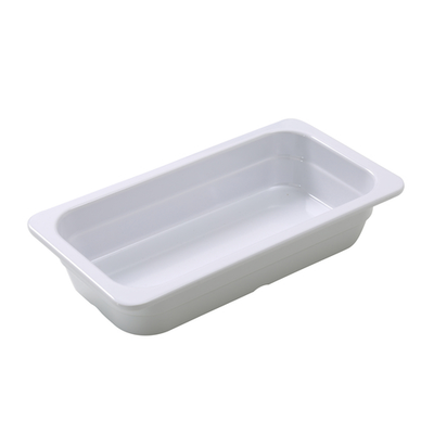 Yanco GN-512 2 L. White Melamine Rectangular GN Pan