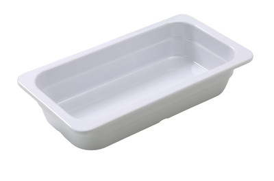 Yanco GN-512 2 L. White Melamine Rectangular GN Pan