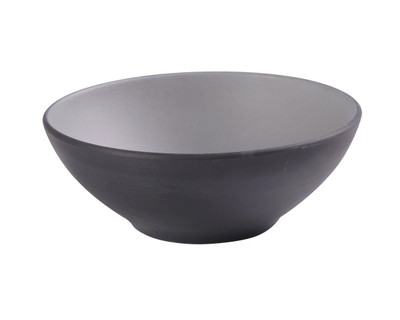 Yanco BM-407 24 Oz. 7.25" Dia. Two-Tone Melamine Round Birmingham Cereal or Salad Bowl