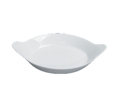 Yanco FH-7 7 Dia. White Porcelain Round Accessories French Dish