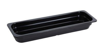 Yanco GN-420BK 3 L. Black Melamine Rectangular GN Pan