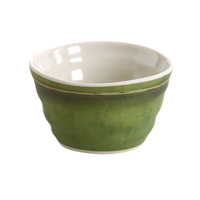 Yanco BA-403 5 Oz. 3.5" Dia. Melamine Bamboo Style Sauce Dish