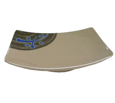 Yanco JP-1513 6.75&quot; W x 4.5&quot; D Rectangular Melamine Japanese Sushi Plate