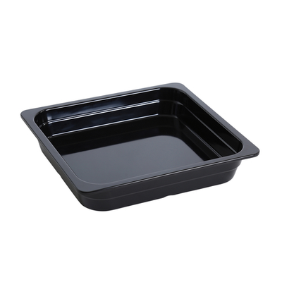 Yanco GN-313BK 4.4 L. Black Melamine Rectangular GN Pan