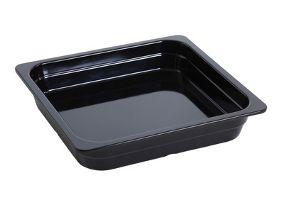 Yanco GN-313BK 4.4 L. Black Melamine Rectangular GN Pan