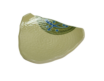 Yanco JP-1508 8" W x 8" D Triangular Melamine Japanese Sushi Plate