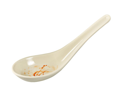 Yanco OR-7001 5.5" W Melamine Orchis Soup Spoon