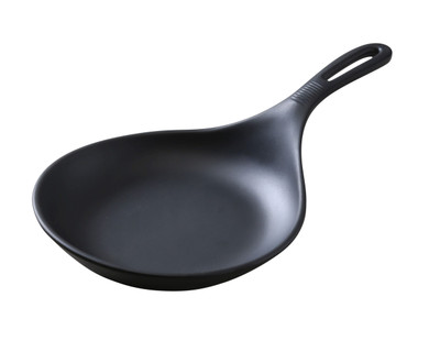 Yanco BP-7007 12.5" W x 7" D x 2.75" H Black Melamine with Handle Black Pearl Pan