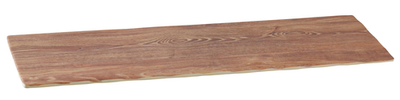 Yanco WD-222 21" W x " H x 6.5" D Brown Melamine Rectangular Serving Tray