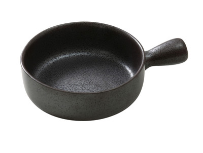 Yanco DB-4106 18 Oz. Porcelain Diamond Black Skillet