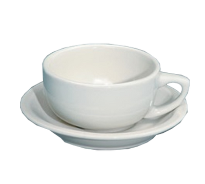 Yanco RE-56 14 Oz. White Ceramic Round Recovery Cappuccino Cup