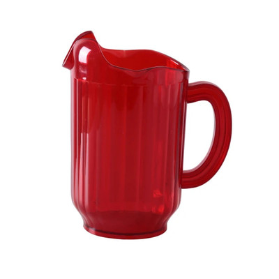 Yanco PC-060R 60 Oz. Red Plastic Pitcher