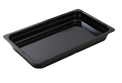 Yanco GN-120BK 5.5 L. Black Melamine Rectangular GN Pan