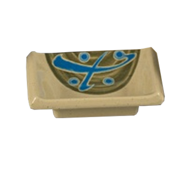 Yanco JP-4046 2.5 Oz. 3.75" W Melamine Rectangular Japanese Sauce Dish