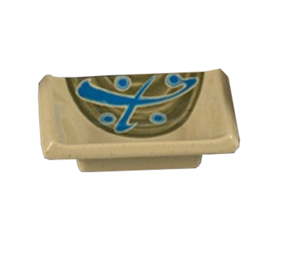 Yanco JP-4046 2.5 Oz. 3.75" W Melamine Rectangular Japanese Sauce Dish