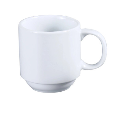 Yanco AC-10-P 10 Oz. White Round Porcelain Abco Prime Mug
