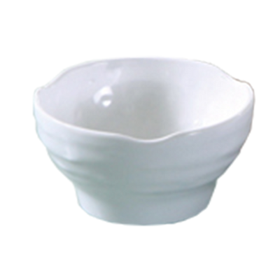 Yanco OK-3706 14 Oz. 5.5" Dia. White Melamine Round Osaka Soup Bowl