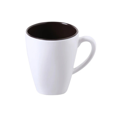 Yanco PT-9110 3.25" Dia. Beige Melamine Milestone Round Pine Tree Mug