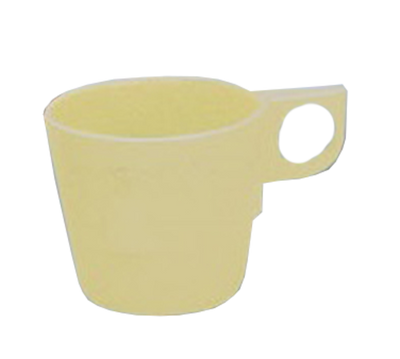 Yanco NS-9011Y 8 Oz. Melamine Round Nessico Bulbous Cup