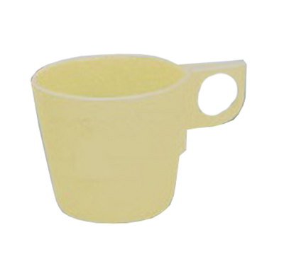 Yanco NS-9011Y 8 Oz. Melamine Round Nessico Bulbous Cup