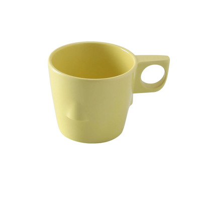 Yanco NS-9011Y 8 Oz. Melamine Round Nessico Bulbous Cup