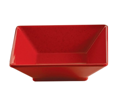 Yanco ME-306 14 Oz. 6" W Speckled Red Melamine Square Mexico Bowl
