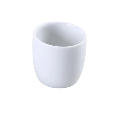Yanco FU-902 1.5 Oz. Bone White Porcelain Round Fuji Wine and Sake Cup