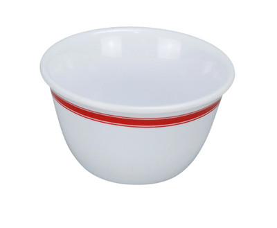 Yanco HS-303 7 Oz. 4" Dia. White Melamine Round Houston Bouillon Cup