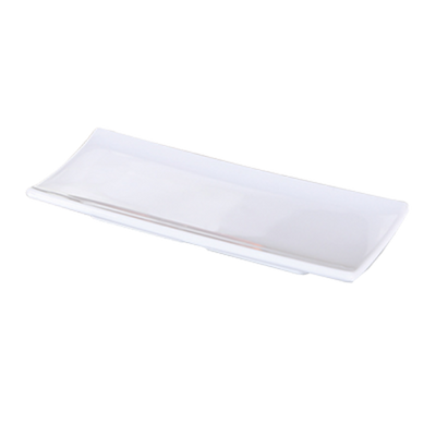 Yanco OK-7010 9&quot; W x 4&quot; D Rectangular Melamine Ocean Sushi Plate