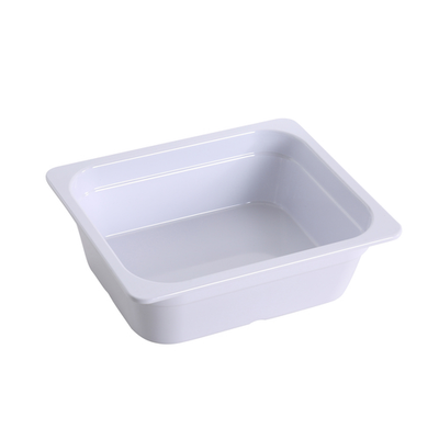Yanco GN-213 3.6 L. White Melamine Rectangular GN Pan