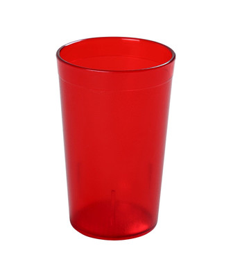 Yanco PT-012R 12 Oz. Red Plastic Tumbler