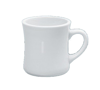 Yanco AC-75-H 8 Oz. White Round Porcelain Abco Hartford Mug