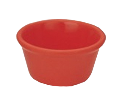 Yanco NC-536RD 2 Oz. Red Round Smooth Melamine Nu-Classic Ramekin