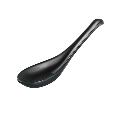 Yanco BP-8206 5.5&quot; W Melamine Asian Style Black Pearl Spoon