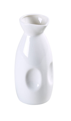 Yanco FU-910 10 Oz. Bone White Porcelain Round Fuji Wine and Sake Port