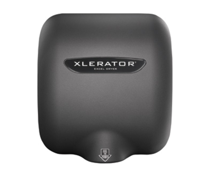 Excel Dryer XL-GR Graphite Textured Painted Surface Mounted Fixed Nozzle Spout Automatic XLERATOR Hand Dryer - 110-120 Volts