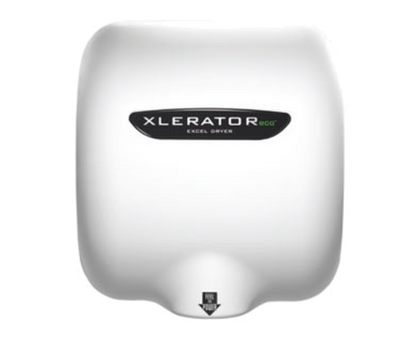 Excel Dryer XL-BW-ECO White Thermoset Resin Surface Mounted Integral Spout Automatic XLERATOReco Hand Dryer - 110-120 Volts