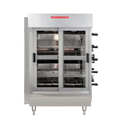 American Range ACB-4-NG 45" W Stainless Steel Port Pipe Natural Gas Rotisserie Oven - 35,000 BTU