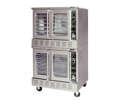 American Range MSDE-2 40&quot; W Stainless Steel Double-Deck Electric Convection Oven - 24000 Watts