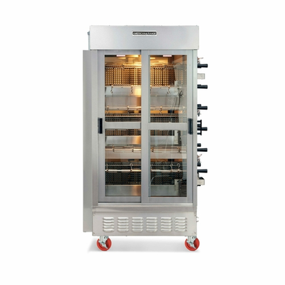 American Range ACB-14-LP 46" W Stainless Steel Port Pipe Liquid Propane Rotisserie Oven - 105,000 BTU