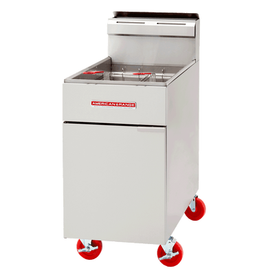 American Range AF-75 19.5" W Stainless Steel Natural Gas Full-Size Fryer - 160,000 BTU