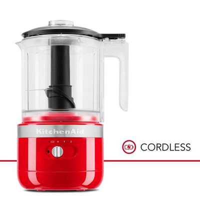 KitchenAid KFCB519PA 5 Cups Passion Red Stainless Steel Blade Food Chopper