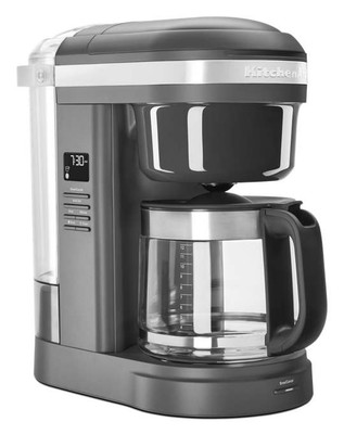 KitchenAid KCM1208DG 7.17" W Matte Charcoal Gray Drip Coffee Maker with Spiral Showerhead - 1100 Watts