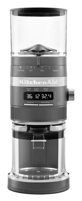 KitchenAid KCG8433DG 8.25" W Matte Charcoal Gray Burr Coffee Grinder - 150 Watts